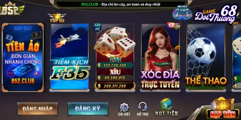 B52 - Khám phá game bài bom tấn đỉnh cao từ B52club