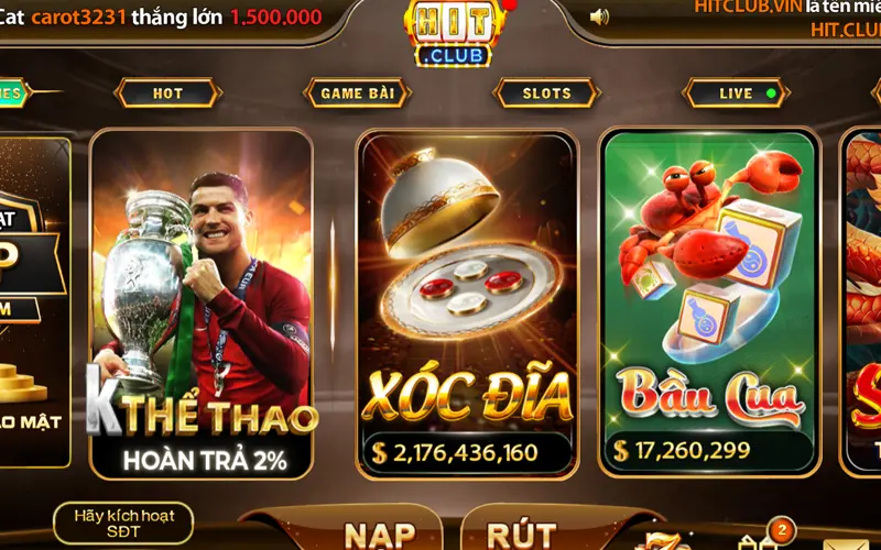 Các game hay tại cổng game HitClub